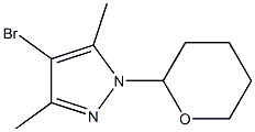 4-溴-3,5-二甲基-1-(2-四氢吡喃基)-1H-吡唑 结构式