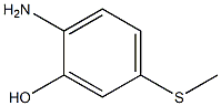 2-氨基-5-甲巯基苯酚 结构式