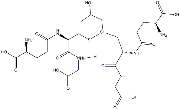S-(2-Hydroxypropyl)glutathione Hydrochloride 结构式