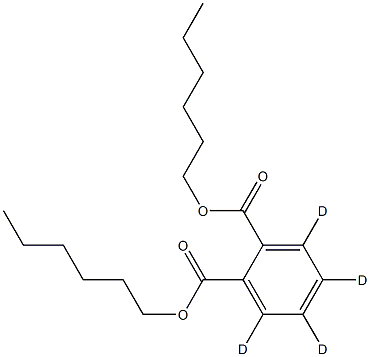 氘代邻苯二甲酸二己酯D4 标准品 结构式