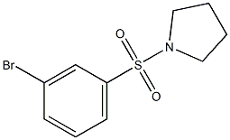 1-[(3-Bromobenzene)sulfonyl]pyrrolidine 结构式