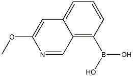 3-Methoxyisoquinolin-8-yl-8-boronic acid 结构式