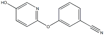 3-(5-hydroxypyridin-2-yloxy)benzonitrile 结构式