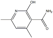 2-Hydroxy-4,6-dimethylnicotinamide 结构式