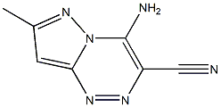 4-Amino-7-methylpyrazolo[5,1-c][1,2,4]triazine-3-carbonitrile 结构式