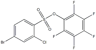 2,3,4,5,6-Pentafluorophenyl 4-bromo-2-chlorobenzenesulphonate 95% 结构式