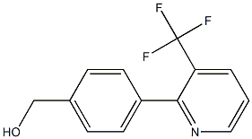 {4-[3-(Trifluoromethyl)pyridin-2-yl]phenyl}methanol 结构式