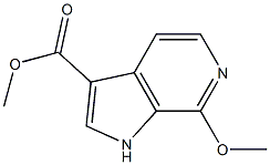 Methyl 7-Methoxy-1H-pyrrolo[2,3-c]pyridine-3-carboxylate 结构式