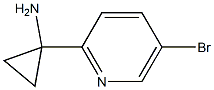 1-(5-Bromopyridin-2-yl)cyclopropylamine 结构式