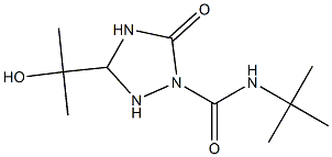 [2H]-N-(1,1-Dimethylethyl)-4,5-dihydro-3-(1-hydroxy-1-methylethyl)-5-oxo-1H-1,2,4-triazole-1-carboxamide 结构式