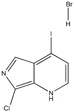 7-Chloro-4-iodoimidazolo[3,4-b]pyridine HBr 结构式