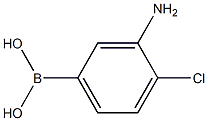 3-Amino-4-chlorophenylboronic acid 结构式