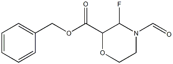 (3-氟-4-吗啉-4-基)氨基甲酸苄酯 结构式