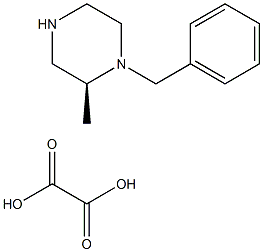 (S)-1-苄基-2-甲基哌嗪草酸盐 结构式