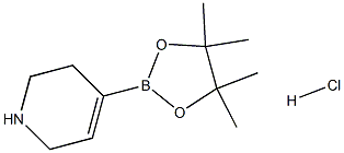 1,2,3,6-四氢-4-(4,4,5,5-四甲基--1,3,2-二氧硼戊环-2-基)吡啶盐酸盐 结构式