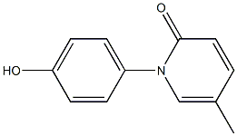 1-(4-羟基-苯基)-5-甲基-1H-吡啶-2-酮 结构式