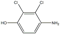 2,3-二氯-4-氨基苯酚 结构式