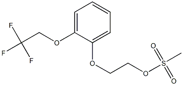 2-(2,2,2-三氟乙氧基苯氧基)乙醇甲磺酸酯 结构式