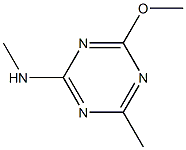 2-甲胺基-4-甲氧基-6-甲基-均三嗪 结构式