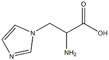 3-(1-咪唑基)-DL-丙氨酸 结构式
