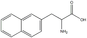 3-(2-萘基)-DL-丙氨酸 结构式