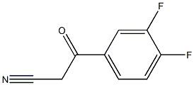 3-(3,4-二氟苯基)-3-氧代丙腈 结构式