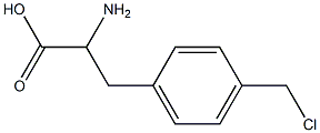 4-氯甲基-DL-苯丙氨酸 结构式