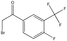 4-氟-3-(三氟甲基)苯甲酰甲基溴 结构式