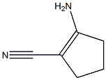 2-氨基-1-腈基-1-环戊烯 结构式