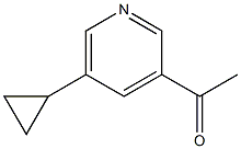 5-环丙基-3-乙酰基吡啶 结构式