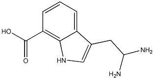 7-氮杂-D-色氨酸 结构式
