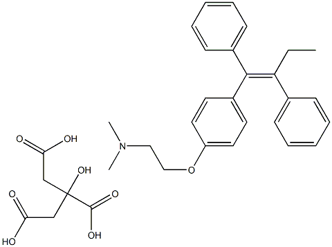 枸橼酸他莫昔芬原料 结构式