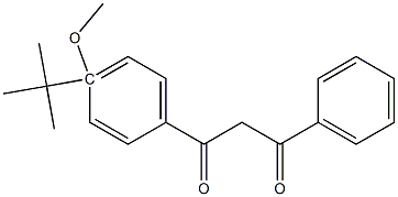 对叔丁基对甲氧基二苯甲酰甲烷 结构式