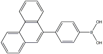 4-(9'-菲基)苯硼酸 结构式