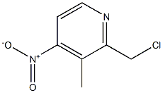 4-硝基-3-甲基-2-氯甲基吡啶 结构式