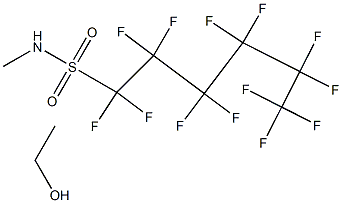 N-甲基全氟己基磺酰胺基乙醇 结构式