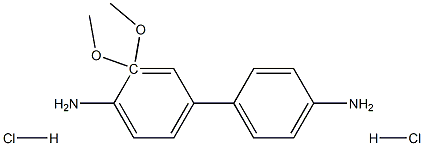 二盐酸-3,3-二甲氧基联苯胺 结构式