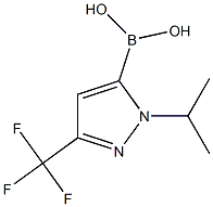 1-异丙基-(三氟甲基)吡唑-5-硼酸 结构式