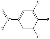 2,6-二氯-4-硝基氟苯 结构式