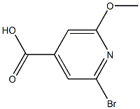 2-溴-6-甲氧基异烟酸 结构式