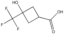 3-羟基-3-三氟甲基环丁烷基羧酸 结构式