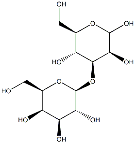 3-O-(B-D吡喃半乳糖基)-D-吡喃甘露糖 结构式