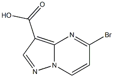 5-Bromo-pyrazolo[1,5-a]pyrimidine-3-carboxylic acid 结构式