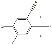 5-Chloro-4-iodo-2-trifluoromethyl-benzonitrile 结构式