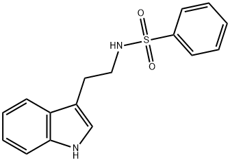 N-[2-(1H-INDOL-3-YL)ETHYL]BENZENESULFONAMIDE 结构式