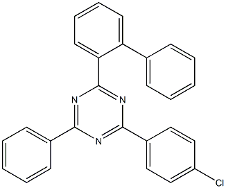 2-([1,1'-联苯基]-2-基)-4-(4-氯苯基)-6-苯基-1,3,5-三嗪 结构式
