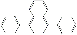 1,4-二(2-吡啶)基萘 结构式