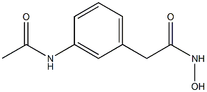 2-(3-乙酰氨基苯基)-N-羟基乙酰胺 结构式