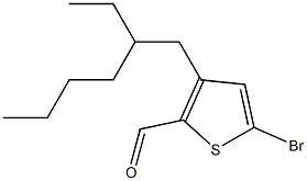 5-溴-3-(2'-乙基己基)噻吩-2-甲醛 结构式