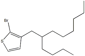 2-Bromo-3-(2-butyl-octyl)-thiophene 结构式
